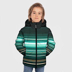 Куртка зимняя для мальчика Градиент фейерверк, цвет: 3D-черный — фото 2