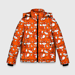 Куртка зимняя для мальчика Red foxes, цвет: 3D-черный