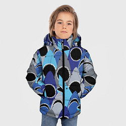 Куртка зимняя для мальчика Пасть акулы - паттерн, цвет: 3D-красный — фото 2