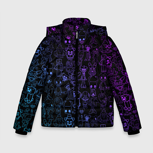 Зимняя куртка для мальчика Разные персонажи игр / 3D-Светло-серый – фото 1