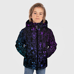 Куртка зимняя для мальчика Разные персонажи игр, цвет: 3D-черный — фото 2