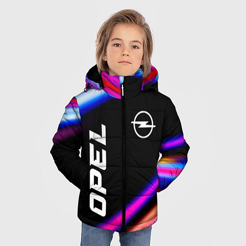 Зимняя куртка для мальчика Opel speed lights / 3D-Черный – фото 3