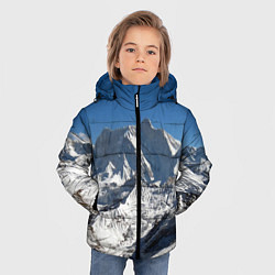 Куртка зимняя для мальчика Канченджанга, Гималаи, 8 586 м, цвет: 3D-черный — фото 2