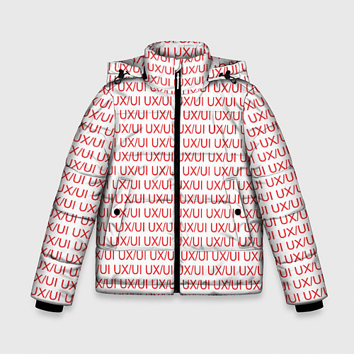 Зимняя куртка для мальчика UXUI red / 3D-Светло-серый – фото 1