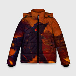 Куртка зимняя для мальчика Берсерк Гатс Прорыв Через Огнь, цвет: 3D-черный