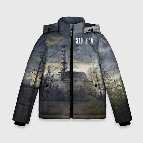 Зимняя куртка для мальчика STALKER Саркофаг / 3D-Светло-серый – фото 1