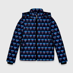 Куртка зимняя для мальчика Poppy Playtime - Huggy Wuggy Pattern - без логотип, цвет: 3D-черный