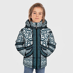 Куртка зимняя для мальчика УЗОР ФЕНТЕЗИ, цвет: 3D-черный — фото 2
