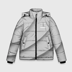 Куртка зимняя для мальчика Daewoo - серая абстракция, цвет: 3D-черный