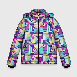 Зимняя куртка для мальчика Геометрия абстрактный паттерн