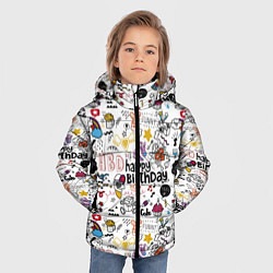 Куртка зимняя для мальчика Funny holiday, цвет: 3D-светло-серый — фото 2