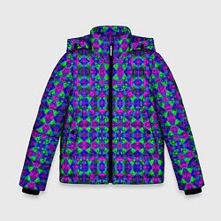 Зимняя куртка для мальчика Калейдоскопический неоновый узор