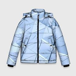 Куртка зимняя для мальчика Паттерн из треугольников, цвет: 3D-светло-серый