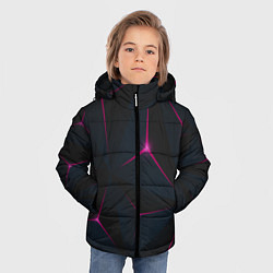 Куртка зимняя для мальчика Розовое созвездие, цвет: 3D-светло-серый — фото 2