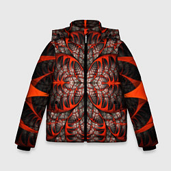 Куртка зимняя для мальчика Готический узор, цвет: 3D-светло-серый
