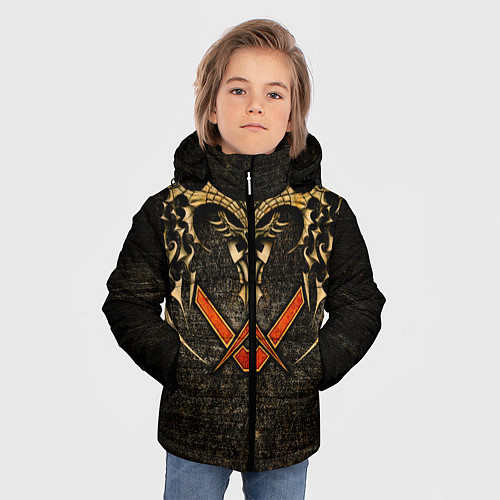 Зимняя куртка для мальчика FIEND смотрящий на звезды / 3D-Черный – фото 3