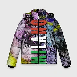 Куртка зимняя для мальчика Avant-garde color texture - Milano, цвет: 3D-красный