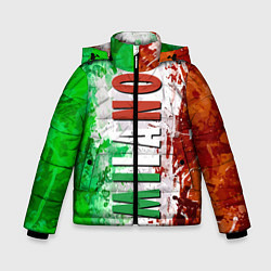 Зимняя куртка для мальчика Флаг Италии - кляксы