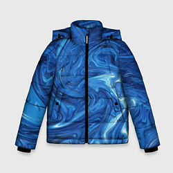 Зимняя куртка для мальчика Волновые разводы на поверхности воды