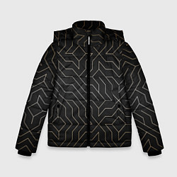 Зимняя куртка для мальчика Black gold - Узоры