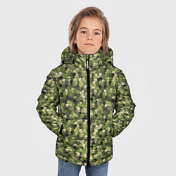 Куртка зимняя для мальчика Милитари череп мини, цвет: 3D-черный — фото 2