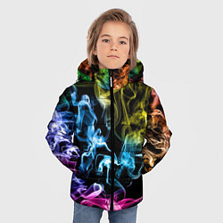 Куртка зимняя для мальчика Эйфория в дыму, цвет: 3D-светло-серый — фото 2
