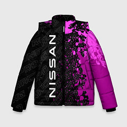 Куртка зимняя для мальчика Nissan pro racing: по-вертикали, цвет: 3D-черный