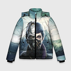 Куртка зимняя для мальчика Dishonored - Эмили Колдуин, цвет: 3D-черный