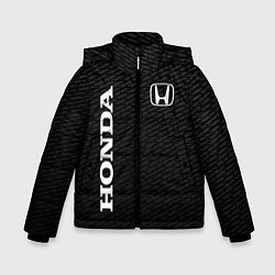 Куртка зимняя для мальчика Honda карбон, цвет: 3D-черный