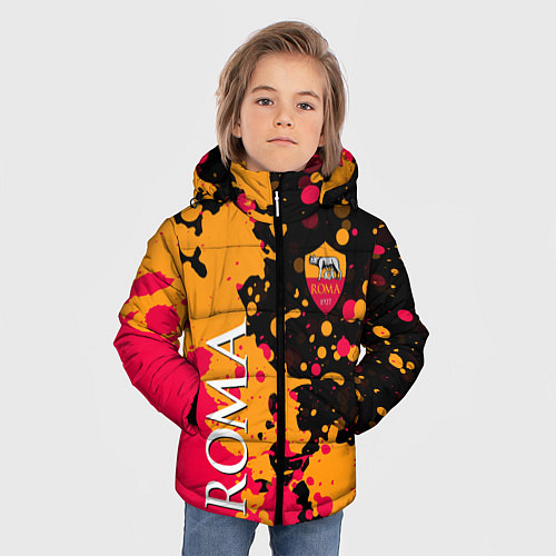 Зимняя куртка для мальчика Roma Краска / 3D-Черный – фото 3
