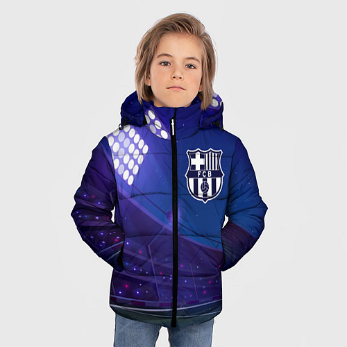 Зимняя куртка для мальчика Barcelona ночное поле / 3D-Черный – фото 3