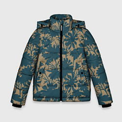 Зимняя куртка для мальчика Цветочный камуфляж