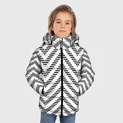 Куртка зимняя для мальчика Паттерн ломанных линий, цвет: 3D-красный — фото 2