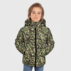 Куртка зимняя для мальчика Камуфляж Woodland мелкий, цвет: 3D-красный — фото 2