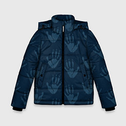 Зимняя куртка для мальчика Лапки опоссума синие