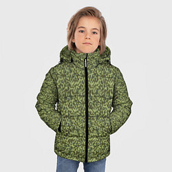 Куртка зимняя для мальчика Армейская форма мелкий пиксель, цвет: 3D-светло-серый — фото 2
