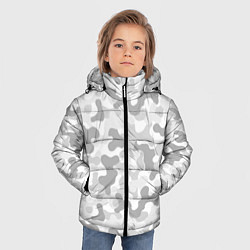 Куртка зимняя для мальчика Камуфляж цифра светло-серый крупный, цвет: 3D-светло-серый — фото 2