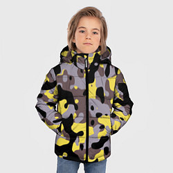 Куртка зимняя для мальчика Камуфляж Yellow Stinger, цвет: 3D-светло-серый — фото 2