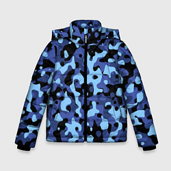 Зимняя куртка для мальчика Камуфляж Sky Blue