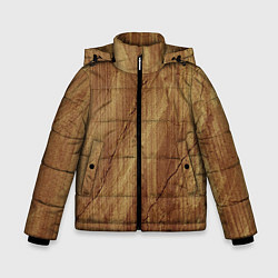 Зимняя куртка для мальчика Деревянная текстура