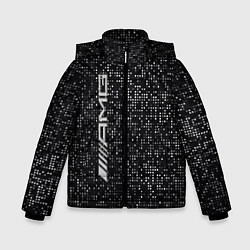 Куртка зимняя для мальчика AMG - pattern - minimalism, цвет: 3D-светло-серый