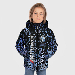 Куртка зимняя для мальчика BMW - M Power - pattern, цвет: 3D-светло-серый — фото 2