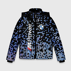 Куртка зимняя для мальчика BMW - M Power - pattern, цвет: 3D-черный