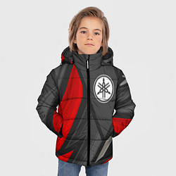 Куртка зимняя для мальчика Yamaha sports racing, цвет: 3D-черный — фото 2