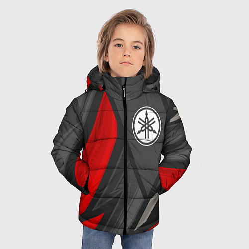 Зимняя куртка для мальчика Yamaha sports racing / 3D-Черный – фото 3