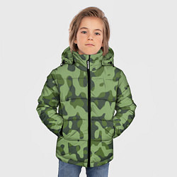 Куртка зимняя для мальчика Камуфляж ВСР-93 Флора - Арбуз, цвет: 3D-черный — фото 2