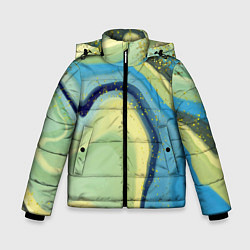 Зимняя куртка для мальчика Сине-зеленый агат