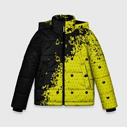 Куртка зимняя для мальчика Black & Yellow, цвет: 3D-черный