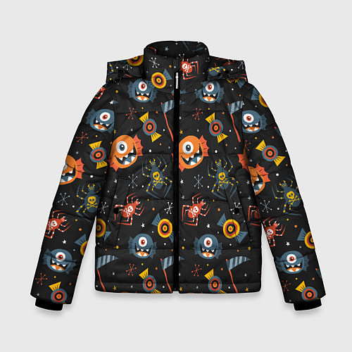 Зимняя куртка для мальчика HALLOWEEN ХЭЛЛУИН / 3D-Светло-серый – фото 1
