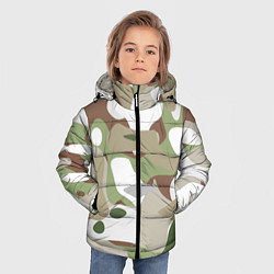 Куртка зимняя для мальчика Камуфляж зимний лес крупный, цвет: 3D-черный — фото 2